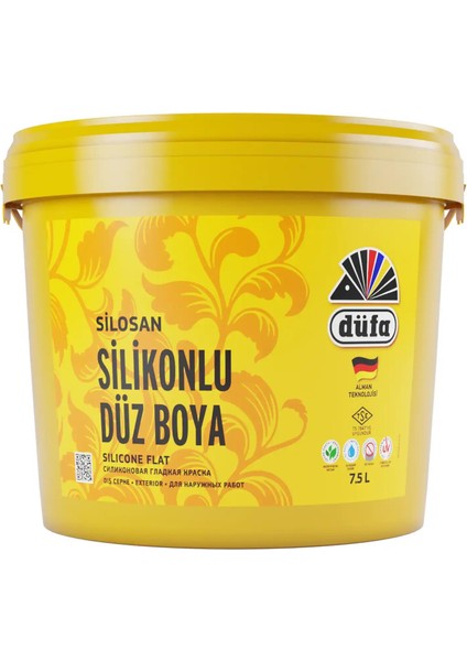 Silikonlu Düz Dış Cephe Duvar Boyası 8260 Sütlü Kahve 7.5 l