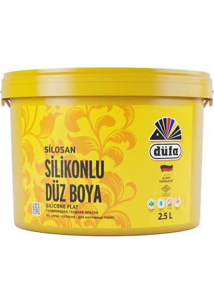 Silikonlu Düz Dış Cephe Duvar Boyası 1361 Güneş 2.5 l