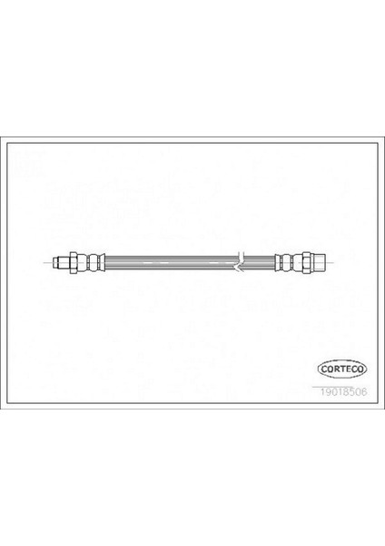 Fren Hortumu Arka 227MM Bmw E30 E36 E46 E34 E32 Audi A6 94 97 42058