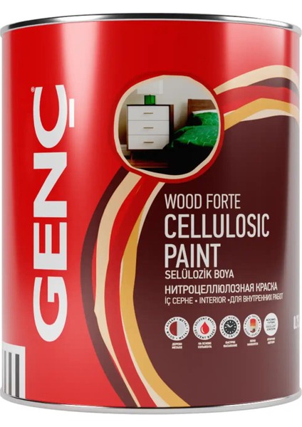 Selülozik Parlak Ahşap Boyası 7500 Toprak Gri 0.75 l