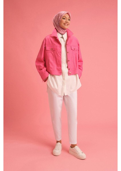 Denim Pantolon 24YD3404 Beyaz modelleri