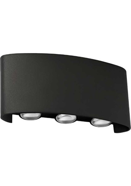 6 x 1w / Smd Chıp / Siyah Aplik / 3000k / Ip54 /