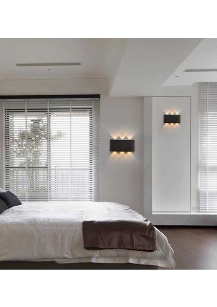 6 x 1w / Smd Chıp / Siyah Aplik / 3000k / Ip54 /