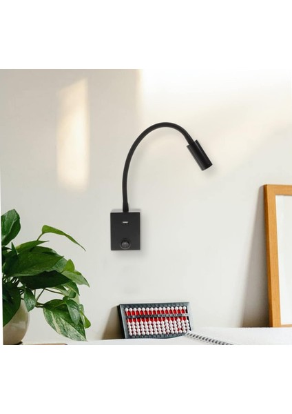 3w Siyah 3000k Led Aplik