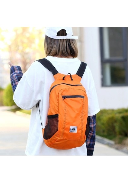 Donanma-Seyahat Yürüyüş 20L Hafif Taşınabilir Katlanabilir Sırt Çantası Su Geçirmez Sırt Çantası Katlanır Çanta Ultralight Açık Paketi Kadın Erkek Için (Yurt Dışından)