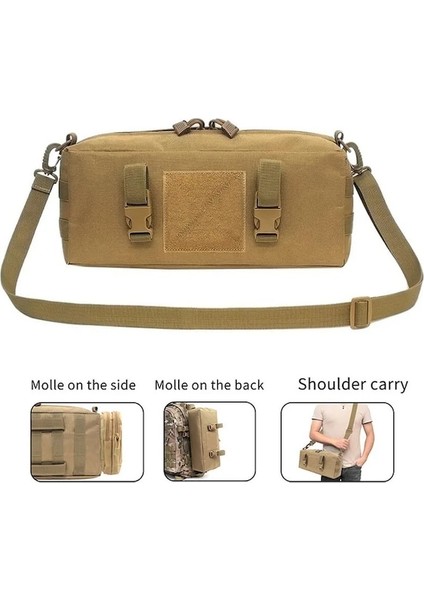 Siyah Kese-Molle Omuz Çantası Çok Amaçlı Ordu Taktik Omuz Sırt Çantası Askeri Kamuflaj Depolama Kılıfı Avcılık Aksesuarları Edc Paketi (Yurt Dışından) indirimleri