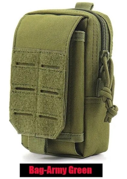Ordu Yeşili-Taktik Molle Kese Naylon Ordu Askeri Edc Kompakt Bel Kemeri Çantası Paketleri Erkek Açık Hava Spor Avcılık Yürüyüş Kamp Telefonu Çantası (Yurt Dışından)