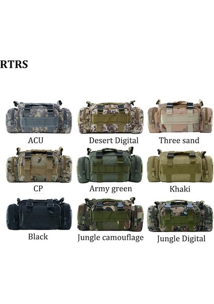 Diğer-Siyah Açık Çok Fonksiyonlu Kameral Omuz Çantası Askeri Taktik Bel Çantası Su Geçirmez Yürüyüş Kamp Trekking Bisiklet Sling Çanta (Yurt Dışından)