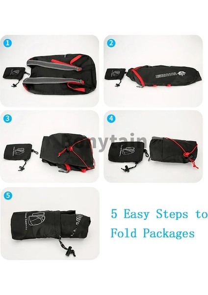 Kırmızı-Açık Büyük Kapasiteli Sırt Çantası Katlanabilir Kamp Sırt Çantası Anti-Sıçrama Seyahat Yürüyüş Paketlenebilir Sırt Çantası Erkekler Kadınlar Için Spor Çantası (Yurt Dışından) indirimleri