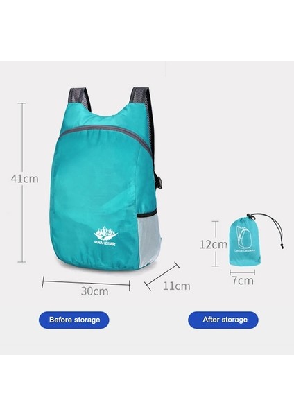 Göl Mavisi-Taşınabilir Katlanabilir Sırt Çantası Hafif Su Geçirmez Katlanır Sırt Çantası Nefes Seyahat Sırt Çantası Erkekler Kadınlar Için Spor Sırt Çantaları Çanta (Yurt Dışından) indirimleri