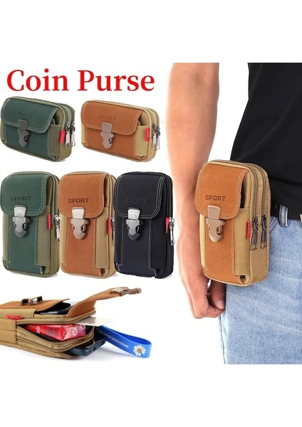 Koyu Gri-Erkek Taktik Molle Kese Kemer Bel Paketi Çanta Küçük Cep Askeri Bel Çantası Koşu Kılıfı Seyahat Kamp Çantası Yumuşak Geri Açık (Yurt Dışından)