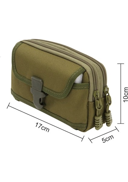 Yeşil-Erkek Taktik Molle Kese Kemer Bel Paketi Çanta Küçük Cep Askeri Bel Çantası Koşu Kılıfı Seyahat Kamp Çantası Yumuşak Geri Açık (Yurt Dışından)