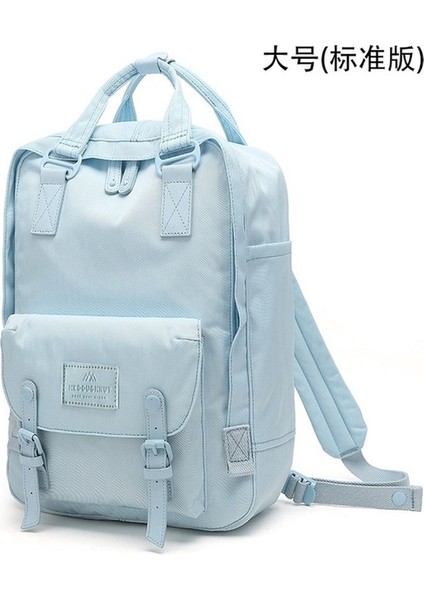 Yucama Çörek Ome Sırt Çantası Öğrenci Okul Çantası - Gökyüzü Mavisi (Yurt Dışından)