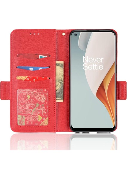 Oneplus Nord N100 Manyetik Cüzdan Yan Toka Kart Yuvaları Tutucu Için Kılıf (Yurt Dışından)