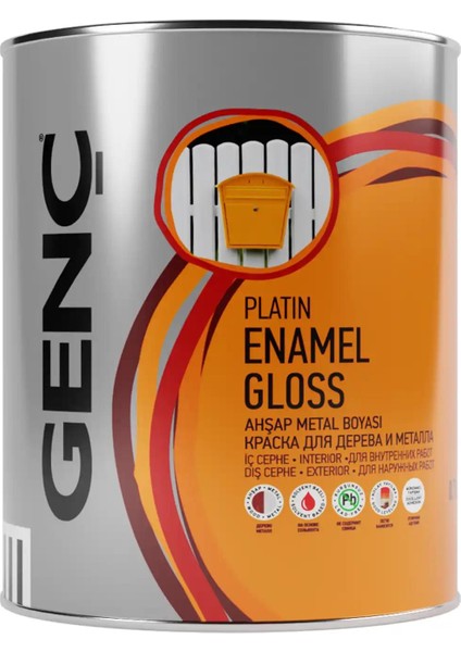 Sentetik Parlak Ahşap Metal Boyası 7100 Metalik Gri 0.75 l