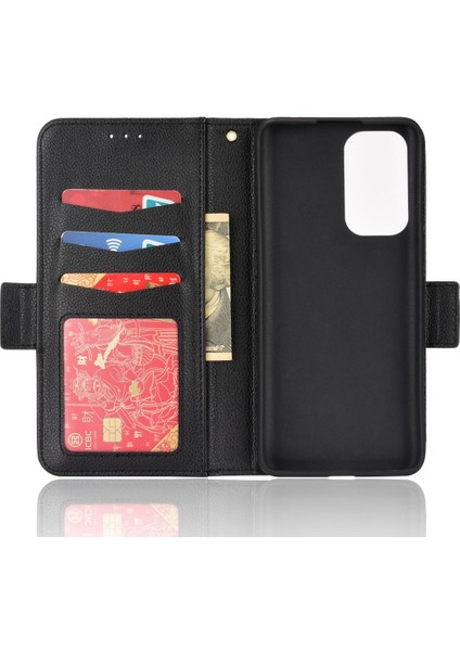Oneplus 9 Için Kılıf Yan Toka Pu Deri Cüzdan Manyetik Kart Yuvaları Tutucu (Yurt Dışından)