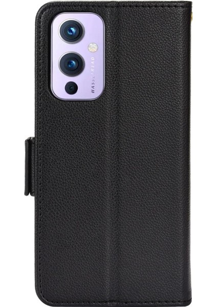 Oneplus 9 Için Kılıf Yan Toka Pu Deri Cüzdan Manyetik Kart Yuvaları Tutucu (Yurt Dışından)