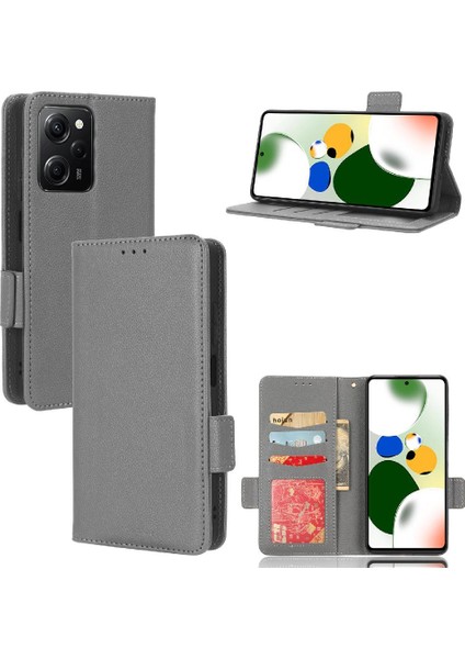 Xiaomi Poco X5 Pro 5g Manyetik Kart Yuvaları Tutucu Pu Deri Yan (Yurt Dışından)