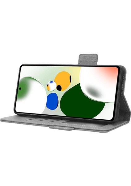 Xiaomi Poco X5 Pro 5g Manyetik Kart Yuvaları Tutucu Pu Deri Yan (Yurt Dışından)