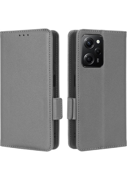 Xiaomi Poco X5 Pro 5g Manyetik Kart Yuvaları Tutucu Pu Deri Yan (Yurt Dışından)