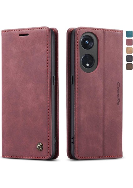 Oppo Oppo 8t 5g Manyetik Kapatma Darbeye Vaka Kart Yuvası Için Flip Case (Yurt Dışından) fiyatları
