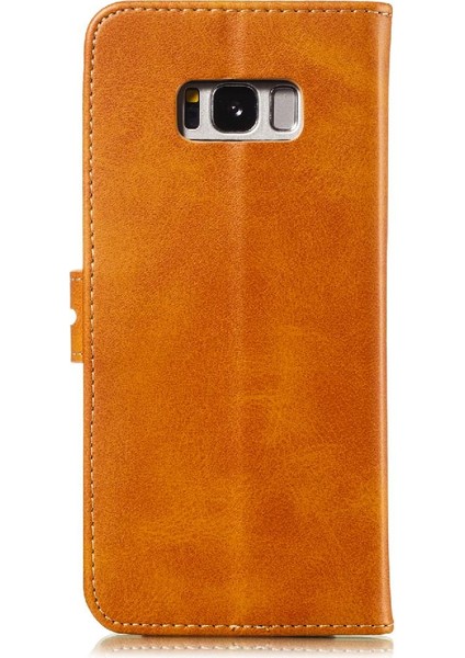 Samsung Galaxy S8 Için Cüzdan Durumda Kickstand Kabartmalı Tüm Yuvarlak Kart (Yurt Dışından) fırsatları
