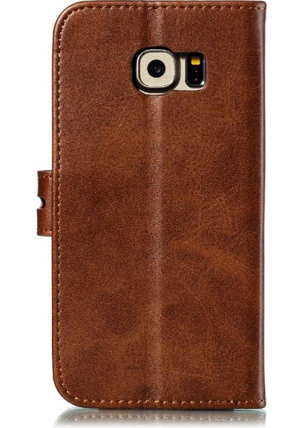 Cüzdan Kılıf Samsung Galaxy S6 Kenar Kart Tutucu Manyetik Kapatma Tüm (Yurt Dışından) modelleri