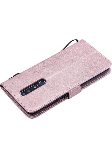 Kart Yuvası Klasik Düz Renk Yüksek Telefon ile Nokia 3.1 Plus Için Flip Case (Yurt Dışından)
