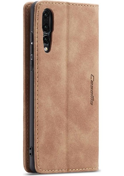 Huawei P20 Pro Için Flip Case Vintage Pu Deri Cüzdan Flip Folio Kitap (Yurt Dışından)