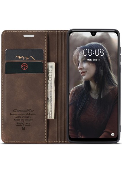 Huawei P30 Lite Durumda Kart Yuvası Için Flip Case Kickstand Flip Folio Kitap Pu (Yurt Dışından)