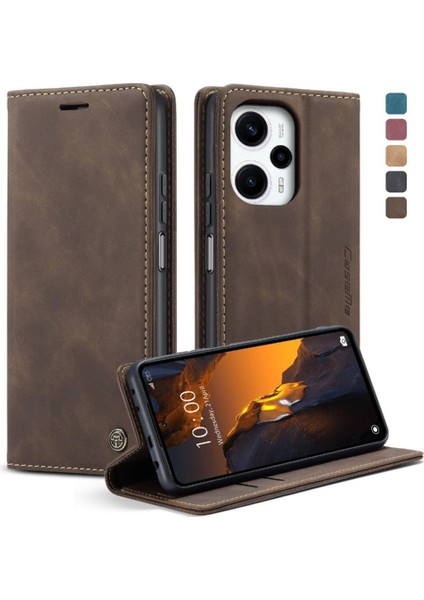 Xiaomi Poco F5 5g Manyetik Kapatma Için Flip Case Darbeye Çevir Folio Pu (Yurt Dışından)