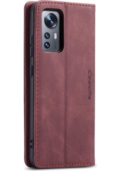 Xiaomi 12/12X/12S Için Flip Case Vintage Pu Deri Cüzdan Flip Folio Kitap (Yurt Dışından)