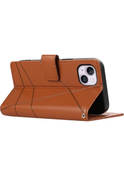Iphone 14 Için Flip Case Artı Kickstand Şok Emici Üç Kart Yuvaları (Yurt Dışından)