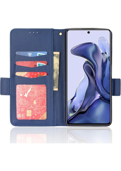 Xiaomi 11T/11T Pro Manyetik Cüzdan Yan Toka Kart Yuvaları Tutucu (Yurt Dışından) modelleri