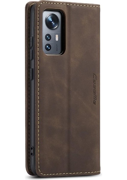 Xiaomi 12/12X/12S Için Flip Case Vintage Pu Deri Cüzdan Flip Folio Kitap (Yurt Dışından)