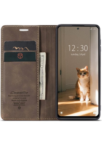 Xiaomi 12/12X/12S Için Flip Case Vintage Pu Deri Cüzdan Flip Folio Kitap (Yurt Dışından)