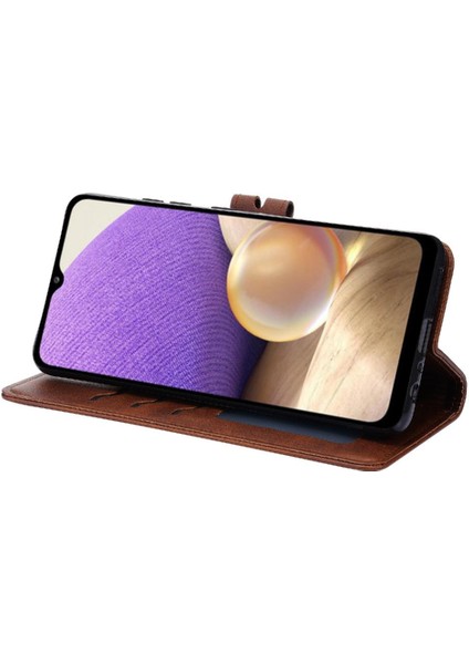 Samsung Galaxy A32 4g Manyetik Kapatma Için Cüzdan Durumda Tüm Yuvarlak Kabartmalı (Yurt Dışından) indirimleri