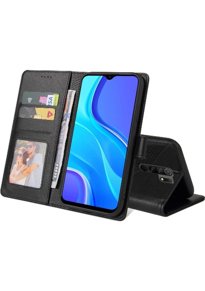 Xiaomi Redmi 9 Darbeye Kickstand 4 Köşe Koruma Için Flip Case (Yurt Dışından)