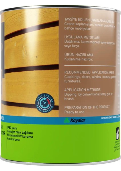 Latygrund Dış Mekan Yarı Şeffaf Renkli Ahşap Astar 1551 Teak 0.75 l fırsatları