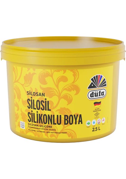Silosil Silikonlu Dış Cephe Duvar Boyası 1001 Beyaz 2.5 l