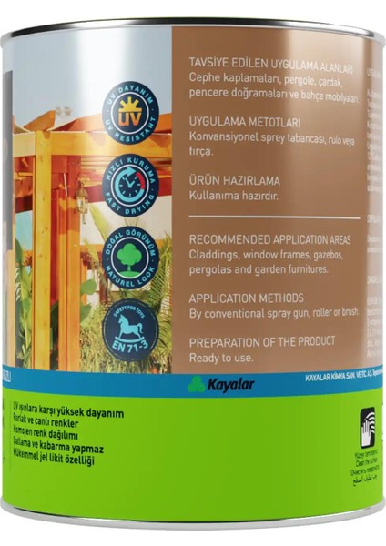 Gemina Dış Mekan Ahşap Jel Vernik 0000 Clear 0.75 l fırsatları