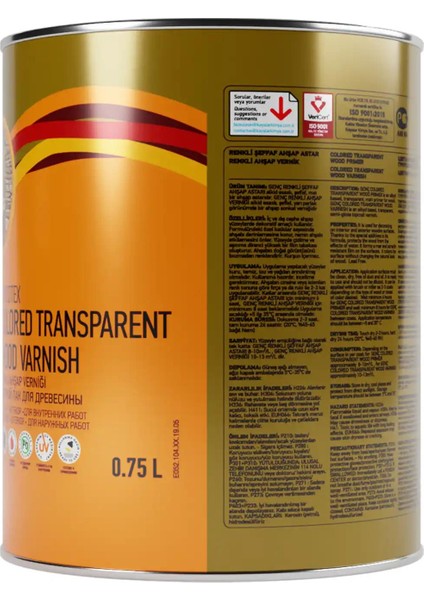 Renkli Ahşap Vernik 8955 Fındık 0.75 l