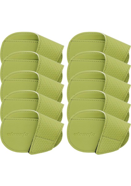 10X Golf Headcovers Pu In Hediye Golf Kapakları L Boyutu Yeşil (Yurt Dışından)