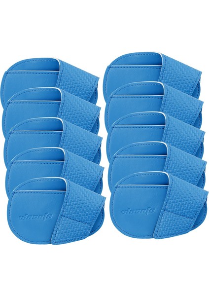 10X Golf Headcovers Pu In Hediye Golf Kapakları Mavi (Yurt Dışından)