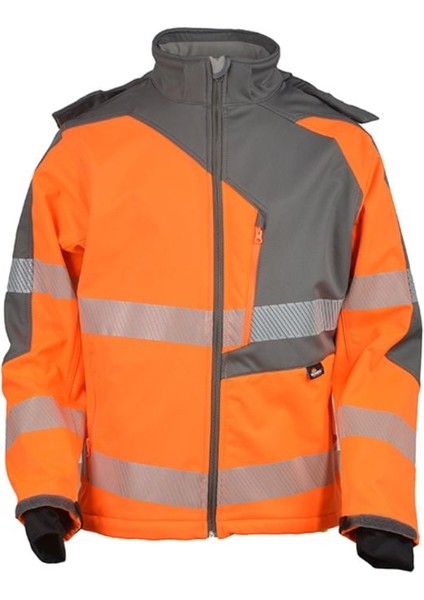 VWJK267 Yüksek Görünürlüklü Softshell Ceket Turuncu - Xl