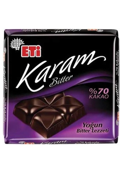 Karam %70 Kakaolu Kare Çikolata 60 Gr.