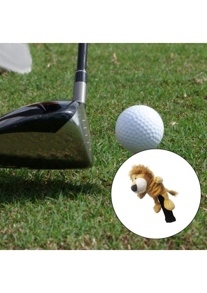 Peluş Golf Kulübü Başörtüsü Koruyucu Kol Spor Çocuklar Için Taşınabilir Hayvan Aslan (Yurt Dışından) modelleri