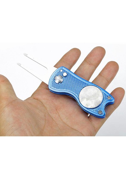 Taşınabilir Golf Aleti Marker Temizleyici Golf Aksesuarı Mavi (Yurt Dışından) indirimleri