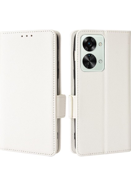 Oneplus Nord 2t 5g Için Kılıf Cüzdan Manyetik Yan Toka Kart Yuvaları Tutucu (Yurt Dışından)