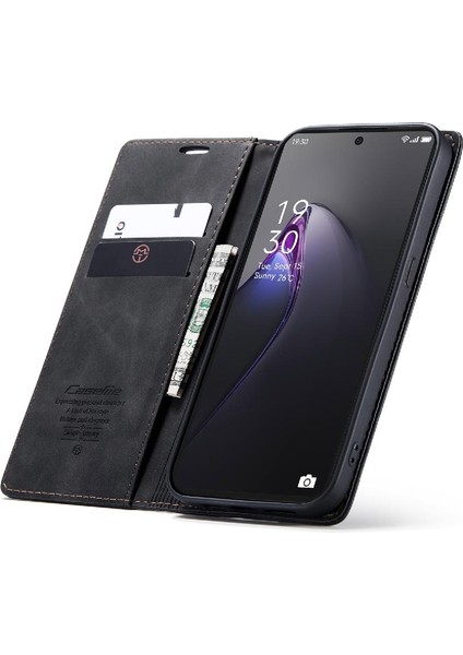 Oppo Oppo 8 Pro 5g Için Flip Case Kart Yuvası Kickstand Vintage Pu Flip (Yurt Dışından)